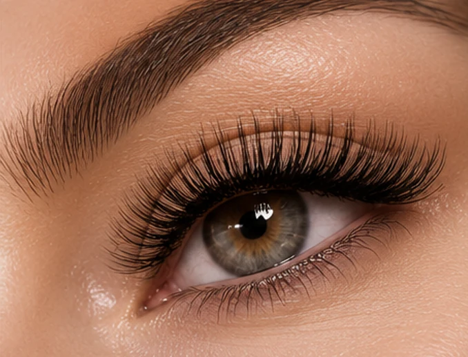 Full, elegant lash extensions
